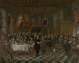 The Reception of Charles II and His Brothers in the Guild of Saint Barbara in Bruges
